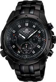 Casio Edifice Chronograph Men's Watch EF-535BK-1AV NEW - Black Sebastian Vettel Red Bull Racing